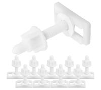 ibasenice 10 Pezzi Supporto di Fissaggio per Copriwater in Abs Bianco con Compatibilità e Stabilità Migliorata per Serbatoio e Copertura Wc in Bagno