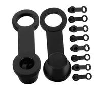ibasenice 10 pezzi Tappi Spurgo Freno in Gomma Nera Accessori per Impianto Frenante Auto e Moto Cappucci Protettivi Resistenti e Compatibili con Pinze Freno