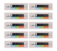 ibasenice 10 pezzi Termometro adesivo per acqua per biberon - Striscia di misurazione della temperatura del latte per neonati Etichette adesive per termometro per l'alimentazione dei neonati