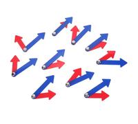 ibasenice 10 Set Lancette di Plastica per Orologio per Ragazzo Ragazza Accessori Educativi per Insegnare a Leggere L'ora