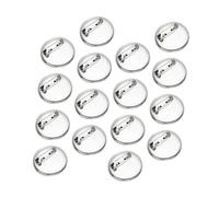 ibasenice 100 pezzi Accessori Spilla in Lega Base Rotonda per Bigiotteria Fai da Te e Personalizzazione Distintivi