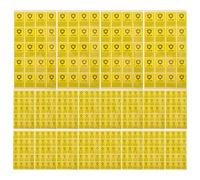 ibasenice 1000 Pezzi Etichetta Antistatica per Sigillo Hard Drive, Giallo | Trasparente, Simboli di Avviso Chiari, Resistente All’abrasione, per Sicurezza Organizzativa e Trasporto