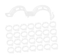 ibasenice 100pezzi Clip Supporto per Piante Ortaggi Pomodori Tralicci Verdure Posizione Facile Agganciare Invecchiamento Ventilato Circolazione Aria Riduce Rischio Malattie Fungine Danneggia