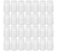 ibasenice 100pezzi Flacone Vuoto per Pillole in Plastica Pe di Perdite Tappo Vite Bocca Larga per Conservare Compresse Capsule e Vitamine