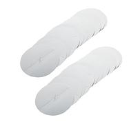 ibasenice 100pezzi Protettori Antigoccia Argento Per Dischi Protettivi Per La Cura Delle Orecchie e Accessori Per