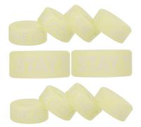 ibasenice 10pezzi Anelli Per Bacchette Silicone Anelli Antiscivolo Promemoria Punte Per Bacchette Strumenti Musicali Bagliore Al Buio Visibili in Ambienti Bui