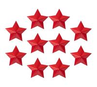 ibasenice 10pezzi Dieci Piccoli Distintivi Forma di Pentagramma Eleganti Distintivi Forma di Stella Decorazioni di Stella per Giorni Speciali