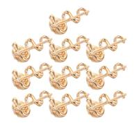 ibasenice 10pezzi Spilla Caduceo Serpente Dorata Spilla da Sciarpa Medica per Infermiere e Dottori Distintivo Formale Simbolo Professionale Regalo per Medicina e Assistenza