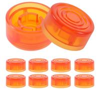 ibasenice 10pezzi Tappi Protettivi Plastica Per Pedali Effetto Chitarra Facile Da Installare Compatibili Con Vari Marchi Colore Arancione Resistente e Durevole