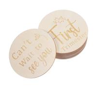 ibasenice 11pezzi Dischi Milestone Rotondi in Legno Segni Settimanali Per Foto Doppi Lati Decorazione Crescita Regalo Battesimo