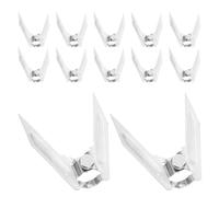 ibasenice 12 Forchette da Arrosto in Acciaio Inossidabile per Pollo e Tacchino Meccanismo di Rotazione, Accessori per Barbecue e Forno Casalingo, Strumenti per Cottura Uniforme e Facile