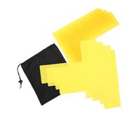ibasenice 12 Pezzi Kit Marcatori per Campo Pickleball Nastro Giallo Riutilizzabile per Delimitazione Confini Adatto per Allenamento Sportivo Indoor e Outdoor Facile Installazione Senza