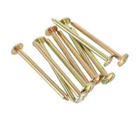 ibasenice 12 pezzi Picchetti in Acciaio Resistente per Marcatori di Proprietà Bordura Aiuole e Rilievi Topografici Chiodi da Resistenti e Facili da Installare per Giardino e Campeggio