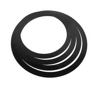 ibasenice 12 Pz Bobina vocale con arresto del tamburo cuffie per batteria Accessorio batteria cintura elastica muto tamburo ammortizzatore del tamburo cerchio muto del tamburo Film poliacido