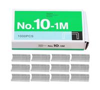 ibasenice 12 Scatole di Punti Metallici Mini per Cucitrice No 10 in Metallo Argento, Ricarica Standard per Ufficio e Scuola, Multiuso e Resistente