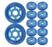 ibasenice 12 Set Accessori Rete da Pesca Stile Americano Blu Anelli per Rete Lancio Manuale Dispositivo Antitorciglione per Linee Ramificate Kit Utensili per Pesca Senza Grovigli