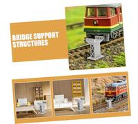 ibasenice 12 Supporti Elevati per Binari Treno in Pilastri Ponte Multilivello per Accessori Ferroviari Blocchi Compatibili con Principali