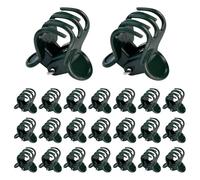 ibasenice 120 Clip per Piante Rampicanti da Giardino in Plastica Nera Opaca Morsetti Porta Vite Riutilizzabili per Bonsai Pomodori e Orchidee Supporto per Tralicci e Piante Sospese