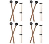 ibasenice 12paia of Ethereal Drumsticks for Students Lightweight Percussion Accessory for Performance and Practice Rubber Musical Instruments
