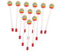 ibasenice 12pezzi Bacchette Lollipop Per Percussione Strumento Musicale Per Ragazzo Ragazza Bacchette Per Batteria Con Design Ergonomico e Punta Arrotondata