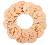 ibasenice 12pezzi Card Per Foto Per Cartoline Commemorative Mensili Decorazioni Chic Per Shower e Regali Design Unico e Resistente Per Festeggiare Ogni Traguardo