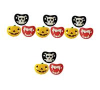 ibasenice 12pezzi Ciuccio Halloween Silicone Per Design Di Fantasmi Zucche e Teschi Accessorio Divertente Per Shower e Regali Per Nuove Mamme Sicuro e Morbido Per Comfort Infantile