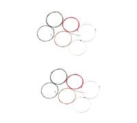 ibasenice 12pezzi Corde Per Chitarra Acustica Colorate Per Chitarre Folk Tono Luminoso e Lunga Sostenibilità Per Musicisti e Principianti