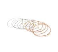ibasenice 12pezzi Corde Per Chitarra Folk in Rame Fosforoso Kit Di Corde Sostituibili Per Chitarra Acustica Resistenti e Durevoli