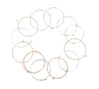 ibasenice 12pezzi Corde Per Chitarra in Rame Fosforoso Kit Di Sostituzione Per Chitarra Folk Accessori Musicali Resistenti e Facili Da Installare