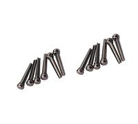 ibasenice 12pezzi Piroli Per Ponte Chitarra Acustica Ottone Con Incastonatura Abalone Da Compatibili Con Chitarre Sei Corde Accessori Per Migliorare Stile e Suono