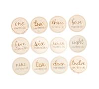 ibasenice 12pezzi Schede Mese Di Nascita Per Ragazzo Ragazza Accessori Creativi Per Fotografia Di Compleanno e Design Unico Per Festeggiare Ogni Momento Speciale