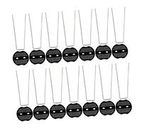 ibasenice 15 Set Set di guarnizioni per chiodi a forma di U campeggio tu pioli mollettone tavolo picchetti per tende a forma di u a forma di U acciaio Black