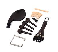 ibasenice 15pezzi Piroli per Violino in Ebano Kit Violino Cordiera Set per Parti Mentoniera Puntale Budello di Coda