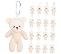 ibasenice 18 pollici Orsetti Peluche Morbido con Portachiavi Orsetti Fluffy per Zaino e Borsa Decorazioni Giocattolo Animaletti Regalo