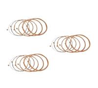 ibasenice 18pezzi Corde Acciaio Per Chitarra Acustica Folk Misure Suono e Ricco Per e Jazz Compatibili Con Chitarre