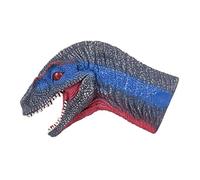 ibasenice 1pezzi Burattino Testa Di Dinosauro Mano Mascella Articolata e Denti Giocattolo in Pvc Ecologico e Vernice Spray Sicura Per Giochi Di Ruolo e Attività