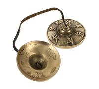 ibasenice 1pezzi Campana Rame Per Meditazione Strumento Musicale Per Yoga e Mindfulness Design Semplice e Pratico Per Riti Spirituali e Guarigione Del Suono