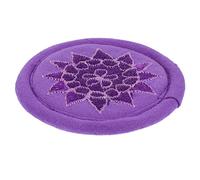 ibasenice 1pezzi Cuscino Per Ciotola Tibetana Ricamato Mano Decorazione Buddhista Nepalese in Tappetino Alta Durata Per Meditazione e Sala Buddha Accessorio Pratico e Regalo Raffinato ø