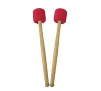 ibasenice 1pezzi Mazzuolo Per Grancassa Legno Con Testa Bacchetta Per Percussione Per Strumenti Musicali Rosso