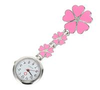 ibasenice 1pezzi Orologio da Tasca per Infermiera Orologio da Appendere Semplice Realizzato in Resistente Lega di Zinco Forma Cinque Cuori Utile per Infermieri e Studenti