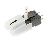 ibasenice 1pezzi Replacement Gramophone Record Needle Con Doppia Puntina Per Eccellente Separazione Dei Canali Accessorio Per Colore Bianco