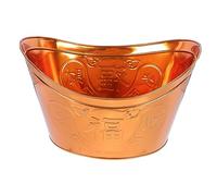 ibasenice 1pezzi Secchio Per Bruciare Carta Resistente Alle Alte Temperature Inceneritoromestico Per Offrire Sacrifici e Pregare Contenitore in Dorato Adatto e Templi Pratico