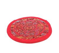 ibasenice 1pezzi Singing Bowl Pad in Ricamato Tradizionale Per Buddhismo Materassino Artigianale Supporto Resistente e Decorazione Tibetana Per Sala Buddha