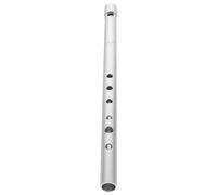 ibasenice 1pezzi Soprano Recorder Alluminio Per Ragazzo Ragazza Strumento Musicale Portatile Lega Leggera Facile Da Suonare Per Insegnare La Musica Ai Principianti Argento