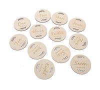 ibasenice 1set Carte Legno Per Cerchi Mensili Per Foto e Annunci Di Crescita Per La Crescita Del e Commemorazioni Speciali