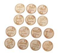 ibasenice 1set Carte Per Carte Legno Per Foto Commemorative Del Crescita Del Accessorio Fotografico Per Annuncio Mensile e Ricordi Preziosi
