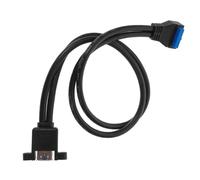 ibasenice 1set Cavo Di Estensione Per Pannello Usb Adattatore Con Design e Viti Di Fissaggio Compatibile Con Schede Madri Desktop Trasferimento Dati Ad Alta Velocità