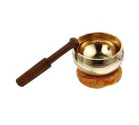 ibasenice 1set Ciotola Da Meditazione Con Striker e Cuscino Per Yoga e Relaxation Ciotola Tibetana Artigianale Nepali Suoni Profondi Per Meditazione e Musicoterapia Per Amici e Famiglia