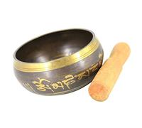 ibasenice 1set Ciotola Tibetana Per Meditazione Con Piccola e Portatile Per Yoga e Relax Fatta Mano Nepal Perfetta Per Buddisti e Amanti Della Meditazione