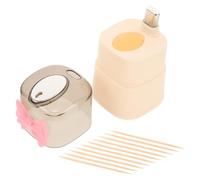 ibasenice 1set Dispenser Automatico Stuzzicadenti Contenitore Popup Ricaricabile per Cucina Casa Ristorante Porta Dentini Creativo con Erogazione Facile e Organizzazione Efficiente